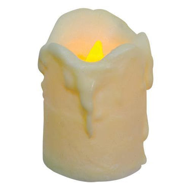4 Ivory Dripped Timer Pillar - The Fox Decor